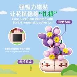 WEKKI 517216 HUAYU NHÃN DÁN TỦ LẠNH POT MỌNG NƯỚC 8 KIỂU bộ đồ chơi xếp lắp ráp ghép mô hình Creator Sáng Tạo