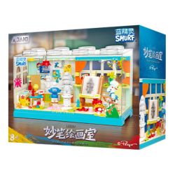 JAKI HK320 SMURFS PHÒNG VẼ TRANH TUYỆT VỜI bộ đồ chơi xếp lắp ráp ghép mô hình Movie & Game Phim Và Trò Chơi