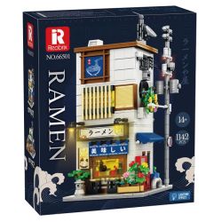REOBRIX 66501 CỬA HÀNG RAMEN NHẬT BẢN bộ đồ chơi xếp lắp ráp ghép mô hình Creator Sáng Tạo 1142 khối