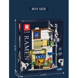 REOBRIX 66501 CỬA HÀNG RAMEN NHẬT BẢN bộ đồ chơi xếp lắp ráp ghép mô hình Creator Sáng Tạo 1142 khối