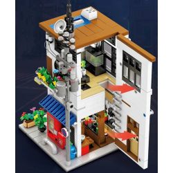 REOBRIX 66501 CỬA HÀNG RAMEN NHẬT BẢN bộ đồ chơi xếp lắp ráp ghép mô hình Creator Sáng Tạo 1142 khối