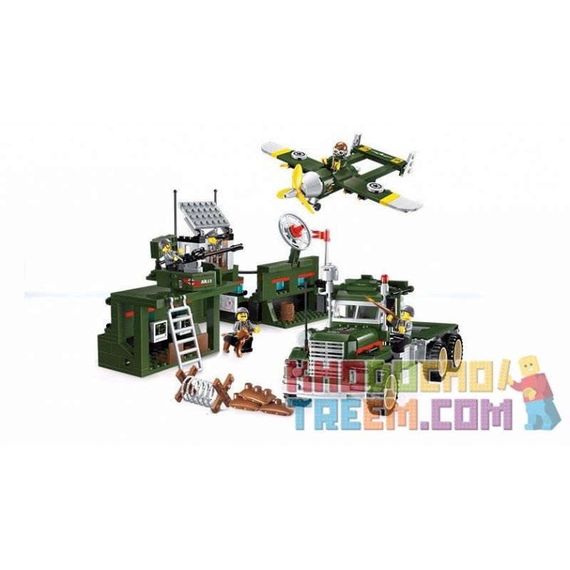 Enlighten 1713 Qman 1713 non  PHÒNG THỦ BẦU TRỜI bộ đồ chơi xếp lắp ráp ghép mô hình Tactical Espionage Action TACTICAL ESPIONAGE ACTION COMBAT ZONES FIRE Chiến Thuật Quân Sự 687 khối