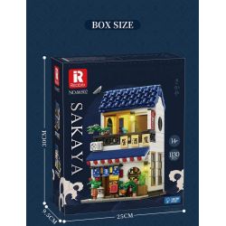 REOBRIX 66502 IZAKAYA KIỂU NHẬT bộ đồ chơi xếp lắp ráp ghép mô hình Creator SAKAYA Sáng Tạo 1130 khối