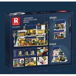 REOBRIX 66502 IZAKAYA KIỂU NHẬT bộ đồ chơi xếp lắp ráp ghép mô hình Creator SAKAYA Sáng Tạo 1130 khối