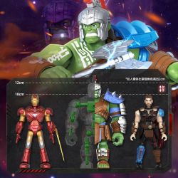 BLOKEES 81114 MARVEL HEROES AND STARS EDITION 4TH PEAK SHOWDOWN bộ đồ chơi xếp lắp ráp ghép mô hình Super Heroes Siêu Nhân Anh Hùng