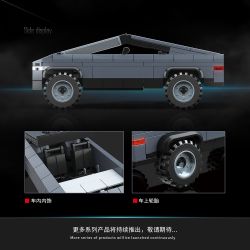 QuanGuan 100316 Quan Guan 100316 TESLA PICKUP CYBERTRUCK bộ đồ chơi xếp lắp ráp ghép mô hình Racers TESLA CYBERTRUCK Đua Tốc Độ 209 khối