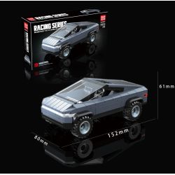 QuanGuan 100316 Quan Guan 100316 TESLA PICKUP CYBERTRUCK bộ đồ chơi xếp lắp ráp ghép mô hình Racers TESLA CYBERTRUCK Đua Tốc Độ 209 khối