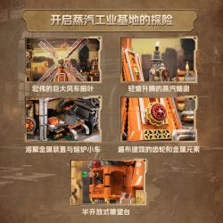 PANTASY 85026 HỘI THẢO WINDMILL bộ đồ chơi xếp lắp ráp ghép mô hình STEAMPUNK WINDMILL WORKSHOP 2500 khối