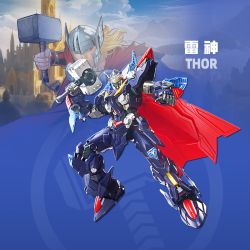 KEEPPLEY 73052 MARVEL MECHA SUPER STAR EDITION 1 THOR bộ đồ chơi xếp lắp ráp ghép mô hình Super Heroes Siêu Nhân Anh Hùng 204 khối