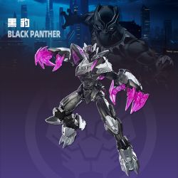 KEEPPLEY 73053 MARVEL MECHA SUPER STAR EDITION 1 PROJECTILE BLACK PANTHER bộ đồ chơi xếp lắp ráp ghép mô hình Super Heroes Siêu Nhân Anh Hùng 182 khối