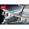 SEMBO 202282 ĐẤT NƯỚC MẠNH MẼ LÀ MÁY BAY VẬN TẢI LỚN YUN-20 tỷ lệ 1:95 bộ đồ chơi xếp lắp ráp ghép mô hình Military Army Quân Sự Bộ Đội 1395 khối