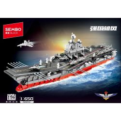 SEMBO 208135 ĐẤT NƯỚC HÙNG MẠNH SHANDONG SHIP 1 650 tỷ lệ 1:650 bộ đồ chơi xếp lắp ráp ghép mô hình Military Army Quân Sự Bộ Đội 1165 khối