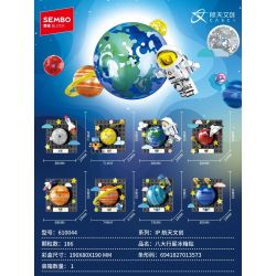 SEMBO 610044 TÁM NHÃN DÁN TỦ LẠNH HÀNH TINH bộ đồ chơi xếp lắp ráp ghép mô hình 186 khối