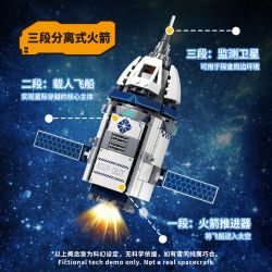 WEKKI 506512 BẢO TÀNG KHOA HỌC VÀ CÔNG NGHỆ DỰ ÁN YUEXING bộ đồ chơi xếp lắp ráp ghép mô hình City STELLAR LEAP PLAN Thành Phố