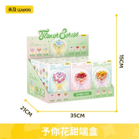 WEKKI 517217 HUAYU CUNG CẤP CHO BẠN 6 LOẠI HOA NGỌT ĐÀO NGÀO CHANH QUẢ MÂM XÔI TẢO CAM bộ đồ chơi xếp lắp ráp ghép mô hình Creator Sáng Tạo