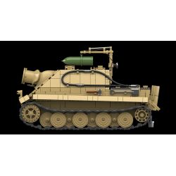 QuanGuan 100314 Quan Guan 100314 PHÁO TỰ TẤN CÔNG TIGER ASSAULT bộ đồ chơi xếp lắp ráp ghép mô hình Military Army STURMTIGER GERMAN 38CM ASSAULT MORTAR Quân Sự Bộ Đội 1394 khối