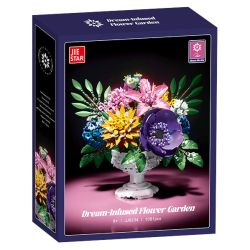 JIESTAR JJ9234 9234 GIƯỜNG HOA MENGQIN bộ đồ chơi xếp lắp ráp ghép mô hình Creator DREAM INFUSED FLOWER GARDEN Sáng Tạo 1081 khối