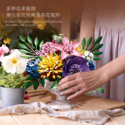 JIESTAR JJ9234 9234 GIƯỜNG HOA MENGQIN bộ đồ chơi xếp lắp ráp ghép mô hình Creator DREAM INFUSED FLOWER GARDEN Sáng Tạo 1081 khối