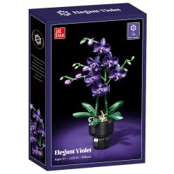 JIESTAR JJ9235 9235 HOA LAN MÀU TÍM bộ đồ chơi xếp lắp ráp ghép mô hình Creator ELEGANT VIOLET Sáng Tạo 666 khối