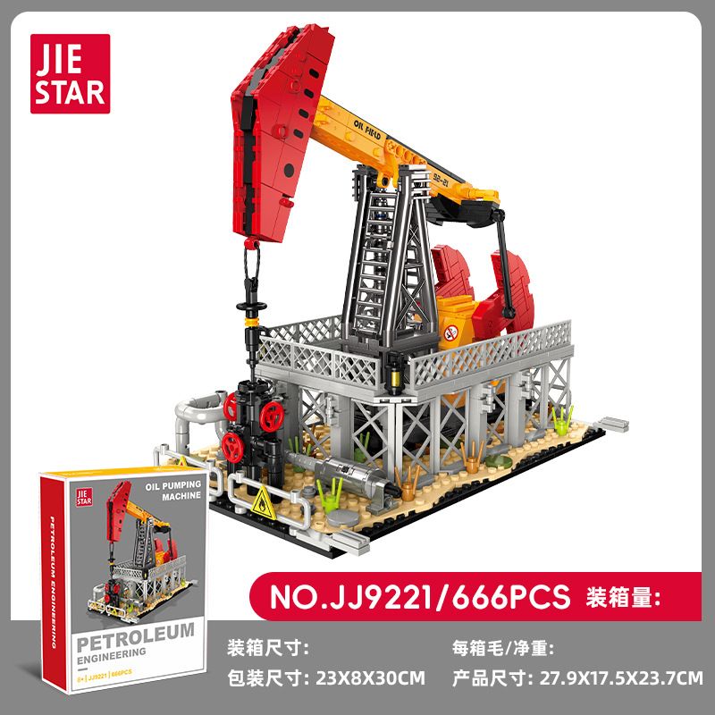 JIESTAR JJ9221 9221 CÔNG NGHIỆP HÓA CHẤT BƠM DẦU bộ đồ chơi xếp lắp ráp ghép mô hình Creator Sáng Tạo 666 khối