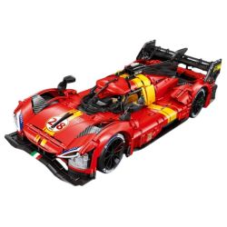 EIKEE Y18080 18080 FERRARI LE MANS SUPERCAR 499P 1 8 tỷ lệ 1:8 bộ đồ chơi xếp lắp ráp ghép mô hình Technic LEMANS 499P Kỹ Thuật Công Nghệ Cao Mô Hình Phương Tiện 3350 khối