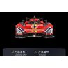 EIKEE Y18080 18080 FERRARI LE MANS SUPERCAR 499P 1 8 tỷ lệ 1:8 bộ đồ chơi xếp lắp ráp ghép mô hình Technic LEMANS 499P Kỹ Thuật Công Nghệ Cao Mô Hình Phương Tiện 3350 khối