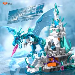 IAMBRICK 30311 VUA XƯƠNG BĂNG GIÁ bộ đồ chơi xếp lắp ráp ghép mô hình 862 khối
