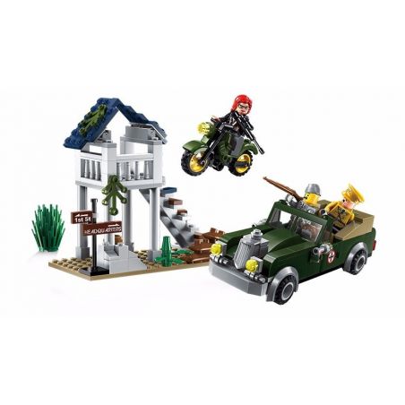 Enlighten 1708 Qman 1708 non  NHIỆM VỤ ĐẶC BIỆT SỐ bộ đồ chơi xếp lắp ráp ghép mô hình Tactical Espionage Action TACTICAL ESPIONAGE ACTION COMBAT ZONES FIRE Chiến Thuật Quân Sự 208 khối