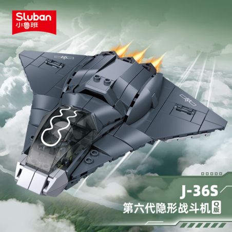 SLUBAN M38-B1586 B1586 1586 M38B1586 38-B1586 MÁY BAY CHIẾN ĐẤU TÀNG HÌNH J36S Q PHIÊN BẢN 1:55 tỷ lệ 1:55 bộ đồ chơi xếp lắp ráp ghép mô hình Military Army Quân Sự Bộ Đội 159 khối