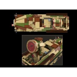 QuanGuan 100318 Quan Guan 100318 SD.KFZ.251/20 HALF TRACK TRANH CHẤP HỆ THỐNG/OWL SESSENT 1:28 tỷ lệ 1:28 bộ đồ chơi xếp lắp ráp ghép mô hình Military Army SD.KFZ.251/20 AUSF.D UHU Quân Sự Bộ Đội 1267 khối
