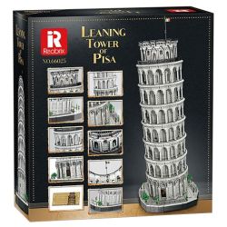 REOBRIX 66025 THÁP NGHIÊNG PISA Ý 1:50 tỷ lệ 1:50 bộ đồ chơi xếp lắp ráp ghép mô hình Creator THE LEANING TOWER OF PISA Sáng Tạo 7652 khối