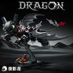 LE YI 68260 NIGHT SHADOW DRAGON TOOTHLESS (RỒNG TRAINER EVIL) bộ đồ chơi xếp lắp ráp ghép mô hình Movie & Game Phim Và Trò Chơi 408 khối