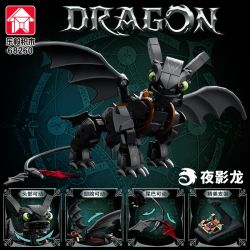 LE YI 68260 NIGHT SHADOW DRAGON TOOTHLESS (RỒNG TRAINER EVIL) bộ đồ chơi xếp lắp ráp ghép mô hình Movie & Game Phim Và Trò Chơi 408 khối