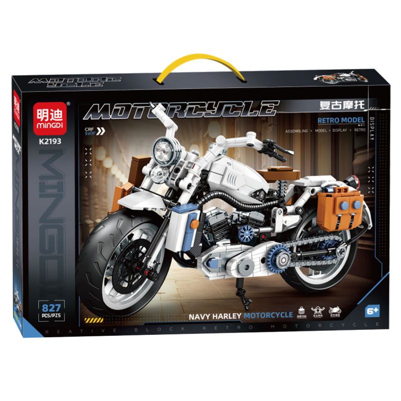 MINGDI LEIBAO K2193 2193 XE MÁY RETRO bộ đồ chơi xếp lắp ráp ghép mô hình Technic CRF 260F Kỹ Thuật Công Nghệ Cao Mô Hình Phương Tiện 827 khối