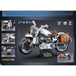 MINGDI LEIBAO K2193 2193 XE MÁY RETRO bộ đồ chơi xếp lắp ráp ghép mô hình Technic CRF 260F Kỹ Thuật Công Nghệ Cao Mô Hình Phương Tiện 827 khối