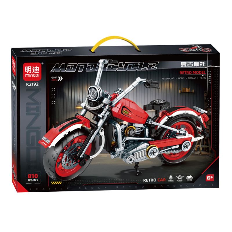 MINGDI LEIBAO K2192 2192 XE MÁY RETRO bộ đồ chơi xếp lắp ráp ghép mô hình Technic GNF 125C Kỹ Thuật Công Nghệ Cao Mô Hình Phương Tiện 810 khối