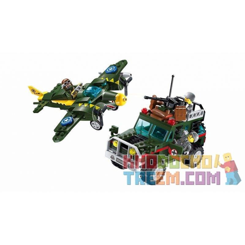 Enlighten 1707 Qman 1707 non  KHÔNG KÍCH bộ đồ chơi xếp lắp ráp ghép mô hình Tactical Espionage Action TACTICAL ESPIONAGE ACTION COMBAT ZONES FIRE Chiến Thuật Quân Sự 241 khối