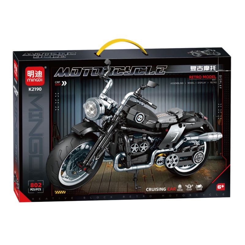 MINGDI LEIBAO K2190 2190 XE MÁY RETRO bộ đồ chơi xếp lắp ráp ghép mô hình Technic CRF 250F Kỹ Thuật Công Nghệ Cao Mô Hình Phương Tiện 802 khối