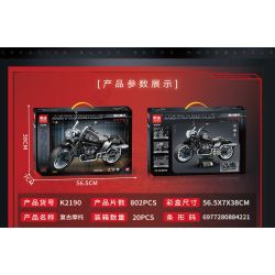 MINGDI LEIBAO K2190 2190 XE MÁY RETRO bộ đồ chơi xếp lắp ráp ghép mô hình Technic CRF 250F Kỹ Thuật Công Nghệ Cao Mô Hình Phương Tiện 802 khối