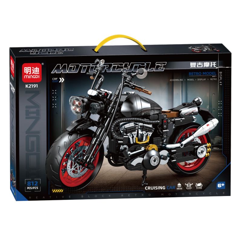 MINGDI LEIBAO K2191 2191 XE MÁY RETRO bộ đồ chơi xếp lắp ráp ghép mô hình Technic CRF 250F Kỹ Thuật Công Nghệ Cao Mô Hình Phương Tiện 812 khối