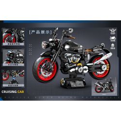 MINGDI LEIBAO K2191 2191 XE MÁY RETRO bộ đồ chơi xếp lắp ráp ghép mô hình Technic CRF 250F Kỹ Thuật Công Nghệ Cao Mô Hình Phương Tiện 812 khối