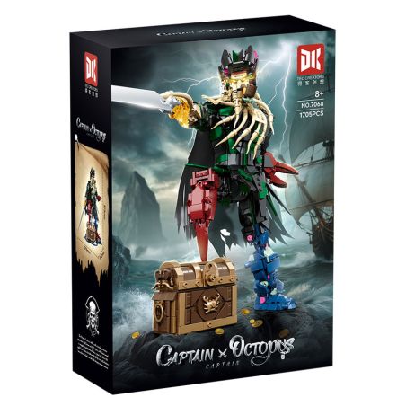 DK 7068 THUYỀN TRƯỞNG OCTOPUS bộ đồ chơi xếp lắp ráp ghép mô hình Pirates Of The Caribbean CAPTION OCTOPUS Cướp Biển Vùng Caribe 1705 khối