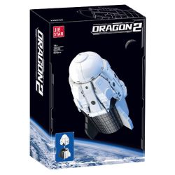 JIESTAR JJ9232 9232 RỒNG TÀU VŨ TRỤ 2 bộ đồ chơi xếp lắp ráp ghép mô hình City DRAGON 2 Thành Phố 850 khối