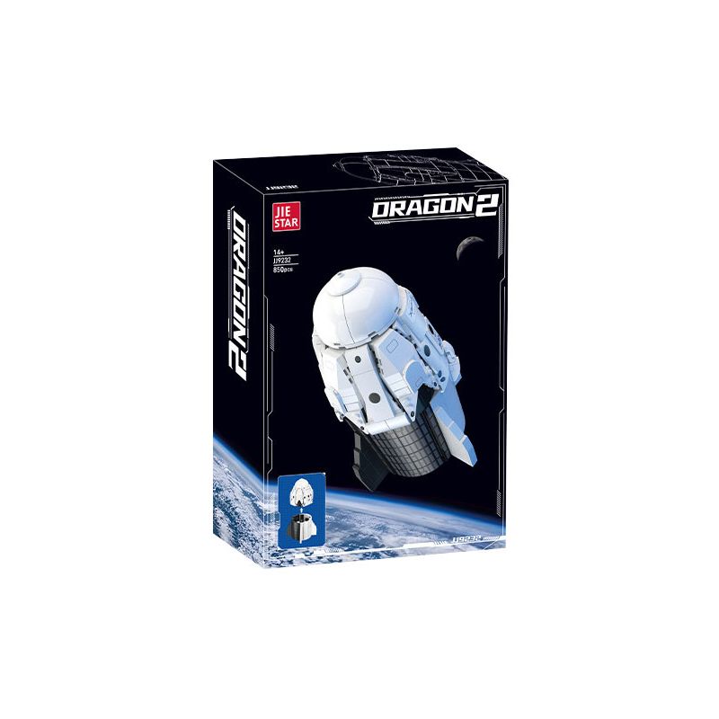 JIESTAR JJ9232 9232 RỒNG TÀU VŨ TRỤ 2 bộ đồ chơi xếp lắp ráp ghép mô hình City DRAGON 2 Thành Phố 850 khối