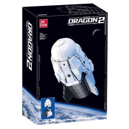 JIESTAR JJ9232 9232 RỒNG TÀU VŨ TRỤ 2 bộ đồ chơi xếp lắp ráp ghép mô hình City DRAGON 2 Thành Phố 850 khối