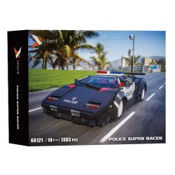 XBERT 66121 XE CẢNH SÁT bộ đồ chơi xếp lắp ráp ghép mô hình Creator Sáng Tạo 1383 khối