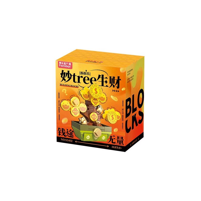 FEMIBOX S5402 5402 MAO TREE KIẾM TIỀN LE THẢ CÁC HỘP MÙ TRONG CHẬU CÂY 6 bộ đồ chơi xếp lắp ráp ghép mô hình Creator Sáng Tạo