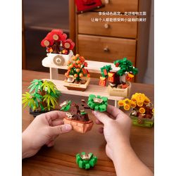 FEMIBOX S5402 5402 MAO TREE KIẾM TIỀN LE THẢ CÁC HỘP MÙ TRONG CHẬU CÂY 6 bộ đồ chơi xếp lắp ráp ghép mô hình Creator Sáng Tạo