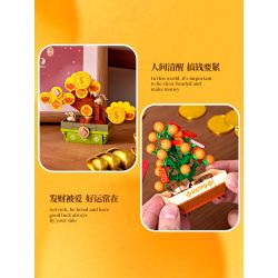 FEMIBOX S5402 5402 MAO TREE KIẾM TIỀN LE THẢ CÁC HỘP MÙ TRONG CHẬU CÂY 6 bộ đồ chơi xếp lắp ráp ghép mô hình Creator Sáng Tạo