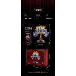 JAKI EK052 GUOBO YANYI CHÍN CON RỒNG VÀ CHIẾC VƯƠNG MIỆN PHOENIX bộ đồ chơi xếp lắp ráp ghép mô hình 1116 khối